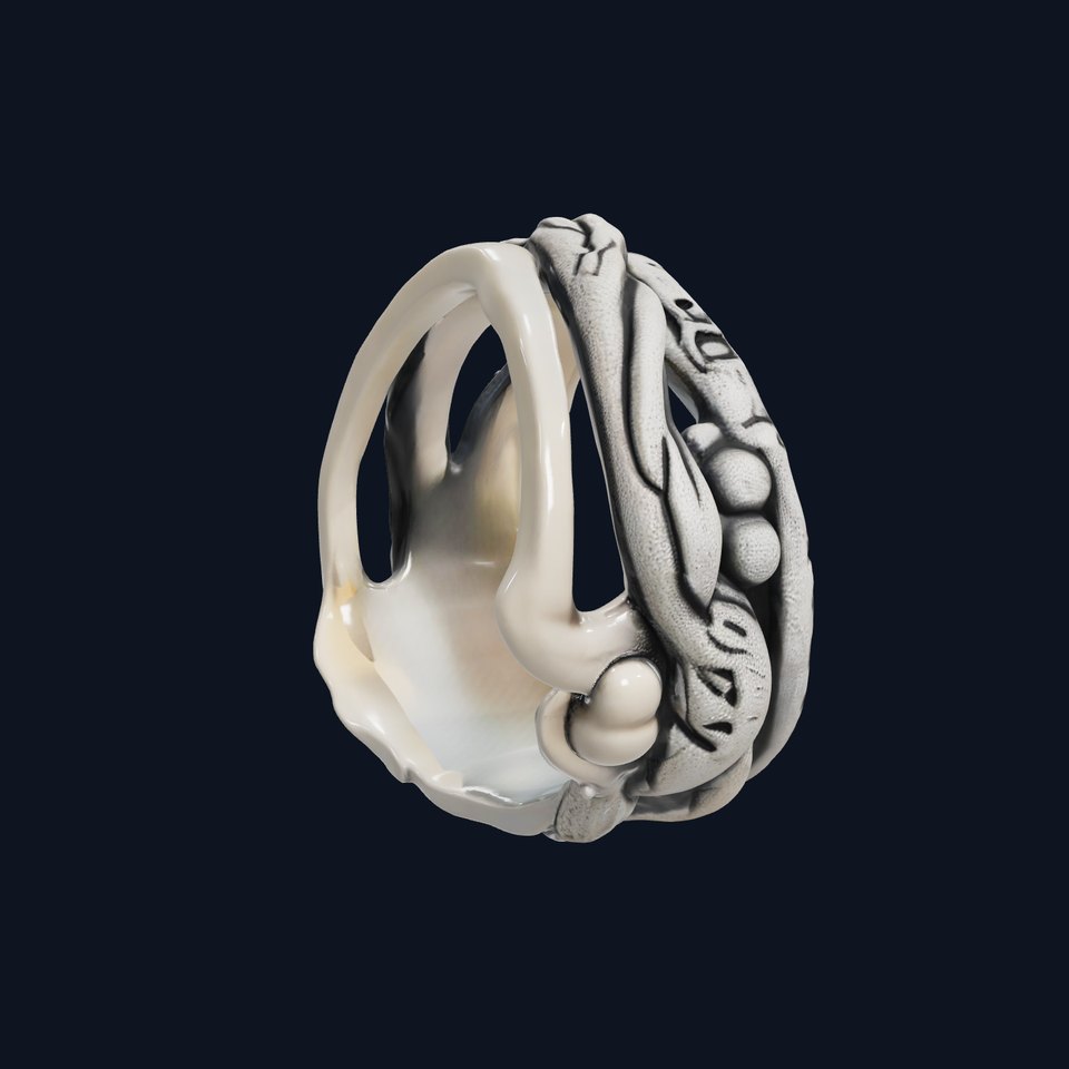 Intricate Woven Ring Model Pack with Inscription